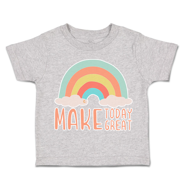 Toddler Clothes Make Today Great Rainbow Toddler Shirt Baby Clothes Cotton