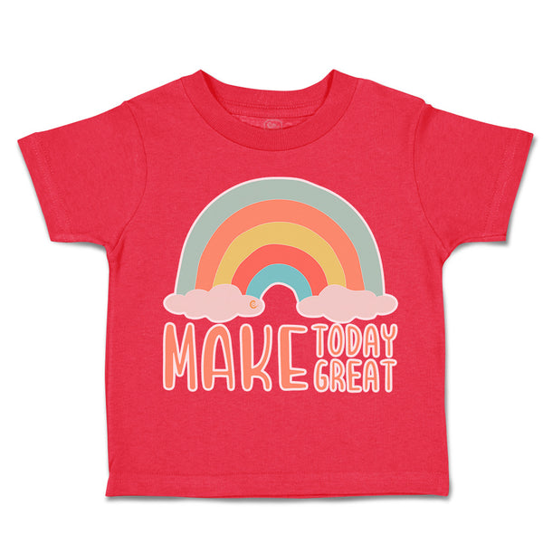 Toddler Clothes Make Today Great Rainbow Toddler Shirt Baby Clothes Cotton