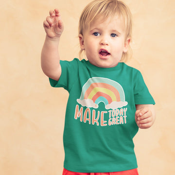 Toddler Clothes Make Today Great Rainbow Toddler Shirt Baby Clothes Cotton