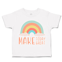 Toddler Clothes Make Today Great Rainbow Toddler Shirt Baby Clothes Cotton