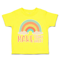 Toddler Clothes Make Today Great Rainbow Toddler Shirt Baby Clothes Cotton