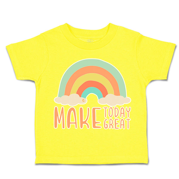 Toddler Clothes Make Today Great Rainbow Toddler Shirt Baby Clothes Cotton