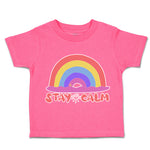 Toddler Clothes Stay Calm Rainbow Heart Toddler Shirt Baby Clothes Cotton