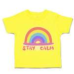 Stay Calm Rainbow Heart