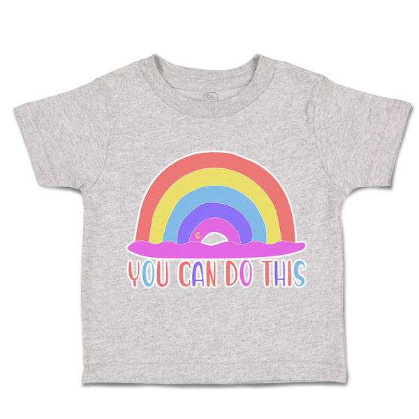 Toddler Clothes You Can Do This Rainbow Toddler Shirt Baby Clothes Cotton