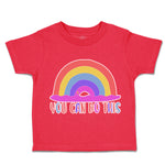 Toddler Clothes You Can Do This Rainbow Toddler Shirt Baby Clothes Cotton
