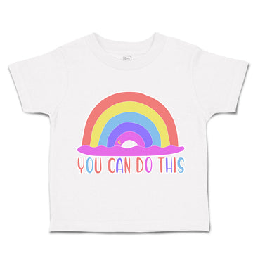 Toddler Clothes You Can Do This Rainbow Toddler Shirt Baby Clothes Cotton