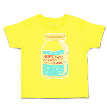 Toddler Clothes Hopes and Dreams Heart Bottle Toddler Shirt Baby Clothes Cotton