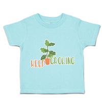 Toddler Clothes Keep Growing Plant with Pot Toddler Shirt Baby Clothes Cotton