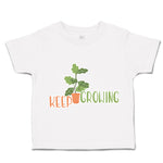 Toddler Clothes Keep Growing Plant with Pot Toddler Shirt Baby Clothes Cotton