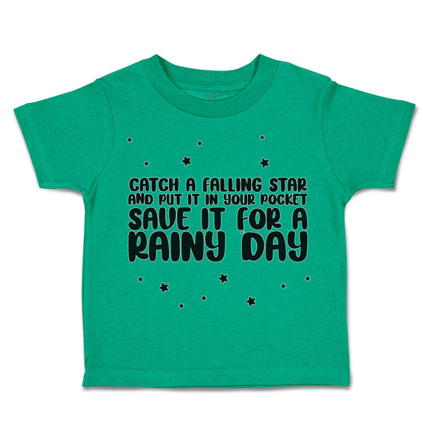 Toddler Clothes Falling Star Pocket Rainy Day Star Toddler Shirt Cotton