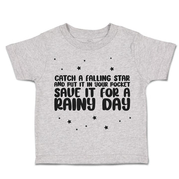 Toddler Clothes Falling Star Pocket Rainy Day Star Toddler Shirt Cotton