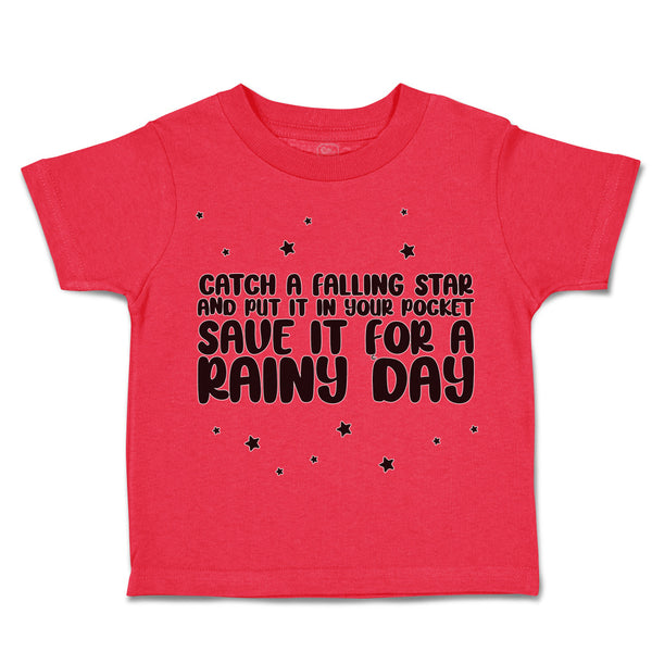 Toddler Clothes Falling Star Pocket Rainy Day Star Toddler Shirt Cotton