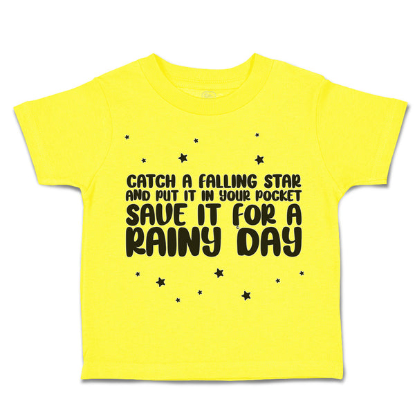 Toddler Clothes Falling Star Pocket Rainy Day Star Toddler Shirt Cotton
