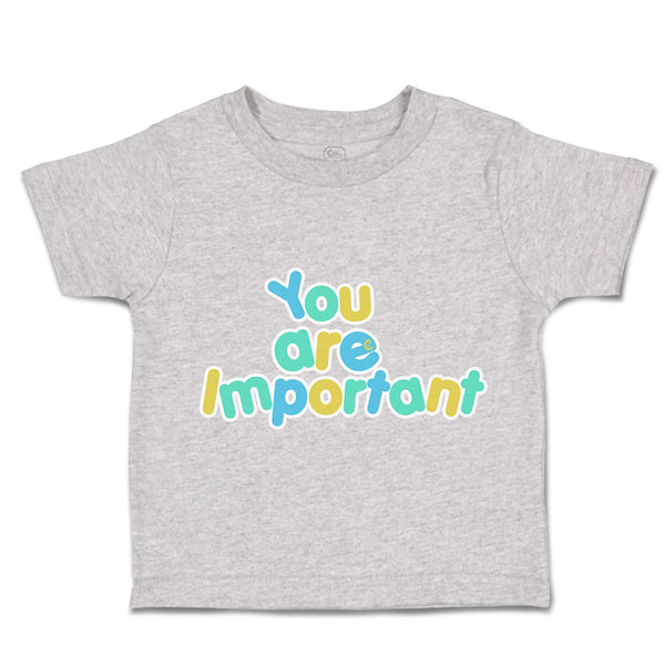 Toddler Clothes You Are Important Toddler Shirt Baby Clothes Cotton