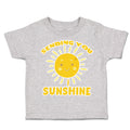 Toddler Clothes Sending You Sunshine Sun Toddler Shirt Baby Clothes Cotton