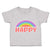 Toddler Clothes Happy Rainbow Toddler Shirt Baby Clothes Cotton