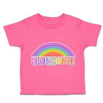 Toddler Clothes Awesome Rainbow Toddler Shirt Baby Clothes Cotton