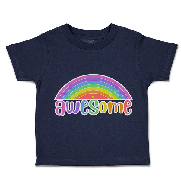 Toddler Clothes Awesome Rainbow Toddler Shirt Baby Clothes Cotton