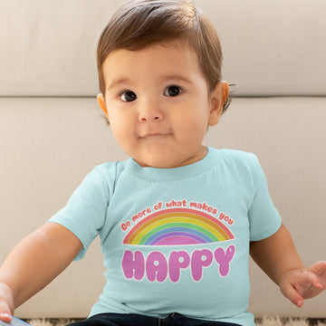 Toddler Clothes Do More of What Makes You Happy Rainbow Toddler Shirt Cotton