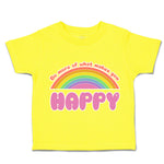 Toddler Clothes Do More of What Makes You Happy Rainbow Toddler Shirt Cotton