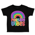 Toddler Clothes Positive Vibes Rainbow Toddler Shirt Baby Clothes Cotton