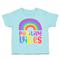 Toddler Clothes Positive Vibes Rainbow Toddler Shirt Baby Clothes Cotton