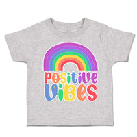 Toddler Clothes Positive Vibes Rainbow Toddler Shirt Baby Clothes Cotton