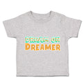 Toddler Clothes Dream on Dreamer Toddler Shirt Baby Clothes Cotton