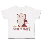 Toddler Clothes Hang in There Owl Toddler Shirt Baby Clothes Cotton