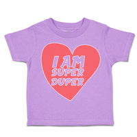 Toddler Clothes I Am Super Duper Heart Toddler Shirt Baby Clothes Cotton