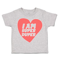 Toddler Clothes I Am Super Duper Heart Toddler Shirt Baby Clothes Cotton