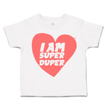 Toddler Clothes I Am Super Duper Heart Toddler Shirt Baby Clothes Cotton