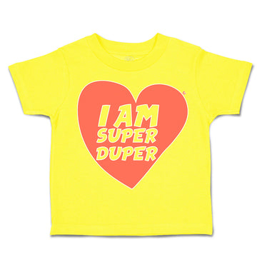 Toddler Clothes I Am Super Duper Heart Toddler Shirt Baby Clothes Cotton