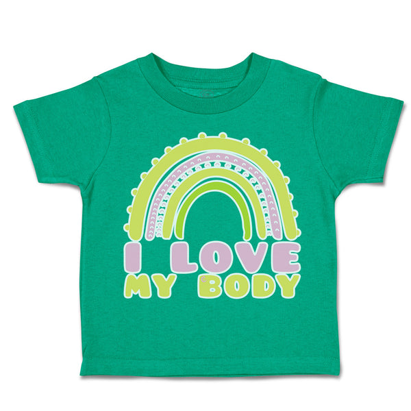 Toddler Clothes I Love My Body Rainbow Toddler Shirt Baby Clothes Cotton