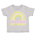Toddler Clothes I Love My Body Rainbow Toddler Shirt Baby Clothes Cotton
