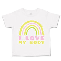 Toddler Clothes I Love My Body Rainbow Toddler Shirt Baby Clothes Cotton