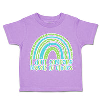 Toddler Clothes I Do Not Compare Myself to Others Rainbow Toddler Shirt Cotton
