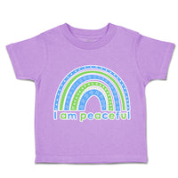 Toddler Clothes I Am Peaceful Rainbow Toddler Shirt Baby Clothes Cotton