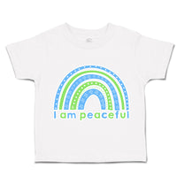 Toddler Clothes I Am Peaceful Rainbow Toddler Shirt Baby Clothes Cotton
