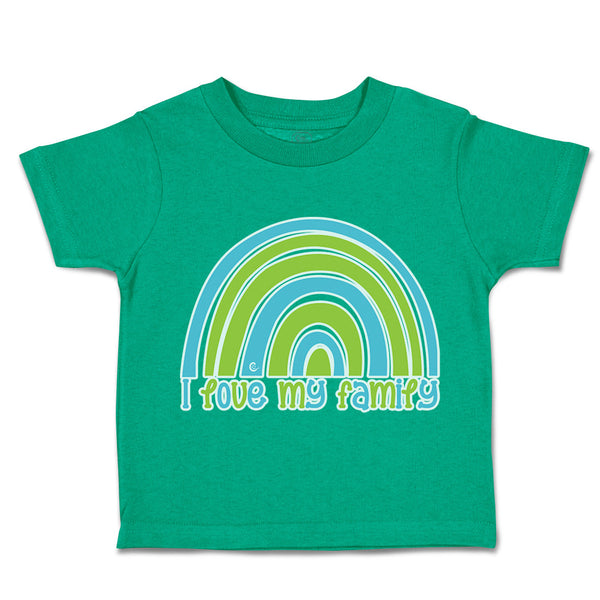 Toddler Clothes I Love My Family Rainbow Toddler Shirt Baby Clothes Cotton