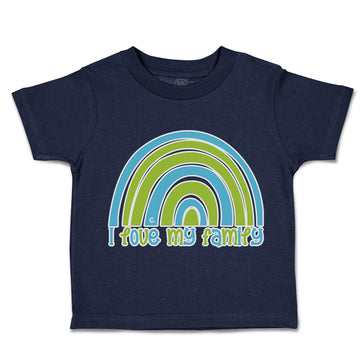 Toddler Clothes I Love My Family Rainbow Toddler Shirt Baby Clothes Cotton