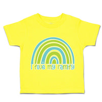 Toddler Clothes I Love My Family Rainbow Toddler Shirt Baby Clothes Cotton