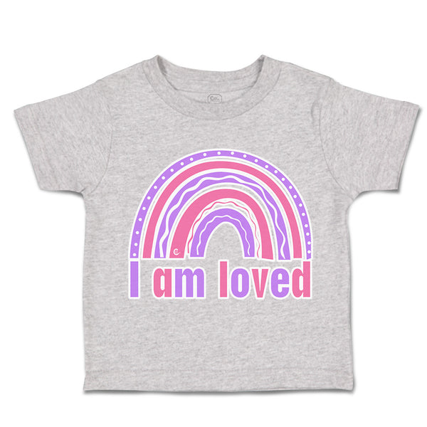 Toddler Clothes I Am Loved Rainbow Toddler Shirt Baby Clothes Cotton