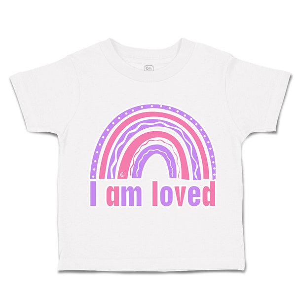 Toddler Clothes I Am Loved Rainbow Toddler Shirt Baby Clothes Cotton