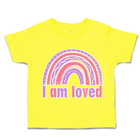 Toddler Clothes I Am Loved Rainbow Toddler Shirt Baby Clothes Cotton