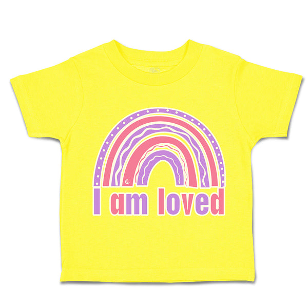 Toddler Clothes I Am Loved Rainbow Toddler Shirt Baby Clothes Cotton