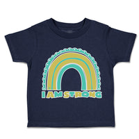 Toddler Clothes I Am Strong Rainbow Toddler Shirt Baby Clothes Cotton
