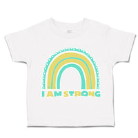 Toddler Clothes I Am Strong Rainbow Toddler Shirt Baby Clothes Cotton