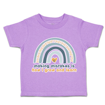 Toddler Clothes Making Mistakes Is How I Grow and Learn Toddler Shirt Cotton